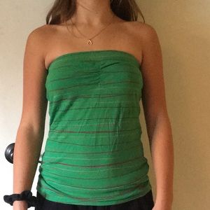 Rip curl green strapless top
